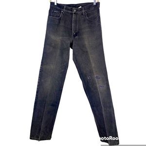 Calvin Klein Easy Fit Stonewashed Softener Men’s Distressed Black Jeans …